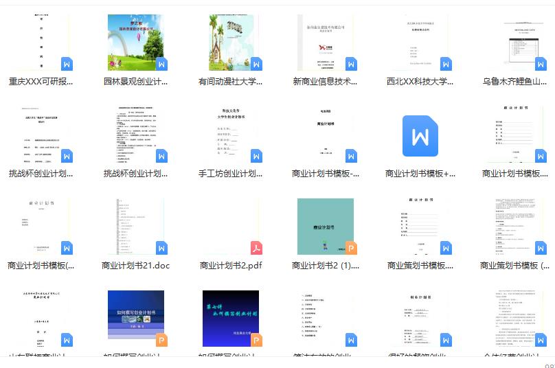 6000份大学生创业计划书-1