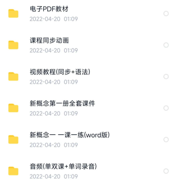 新概念英语1234册电子版视频ppt课件-1