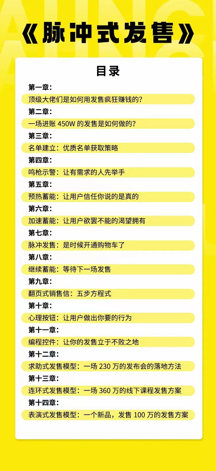 智多星老师《脉冲式发售》-1