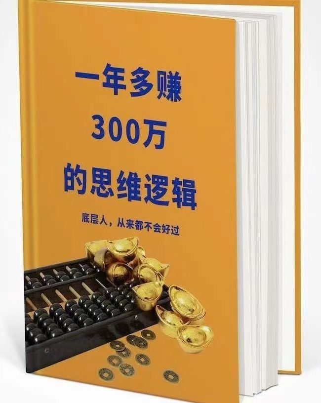 一年多赚300万的思维逻辑
